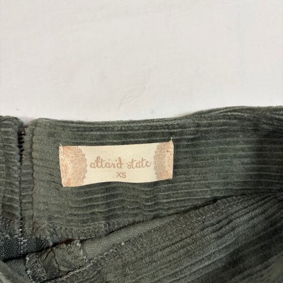 Altar’d State olive green corduroy mini skirt. Size XS - Picture 6 of 6